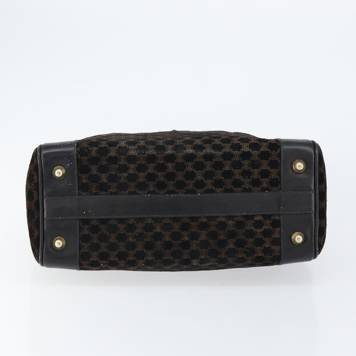 Celine Vintage Macadam Handbag C Macadam Suede, BLACK, SUEDE, Handbag