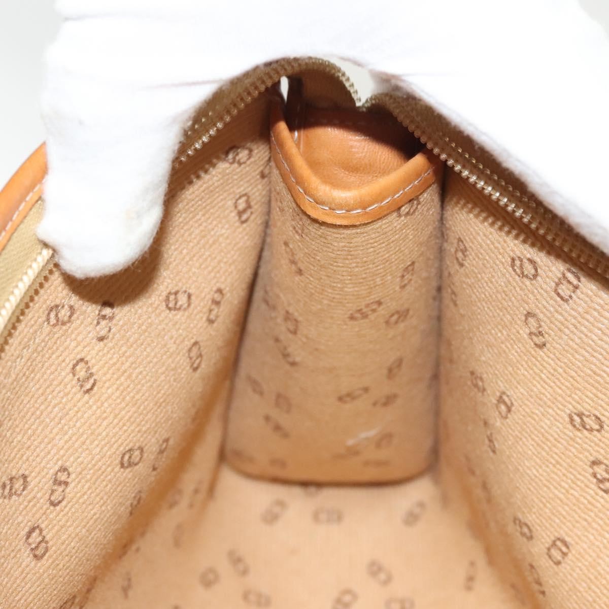 Christian Dior Vintage Zip Pochette Canvas and leather, BLACK, PVC, Clutche & pouche