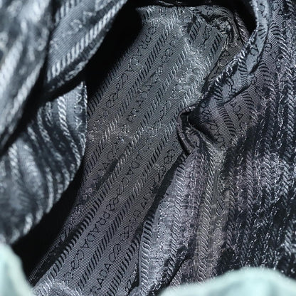 Prada Vela Double Front Pocket Backpack Tessuto with Saffiano Leather, GREEN, NYLON, Backpack