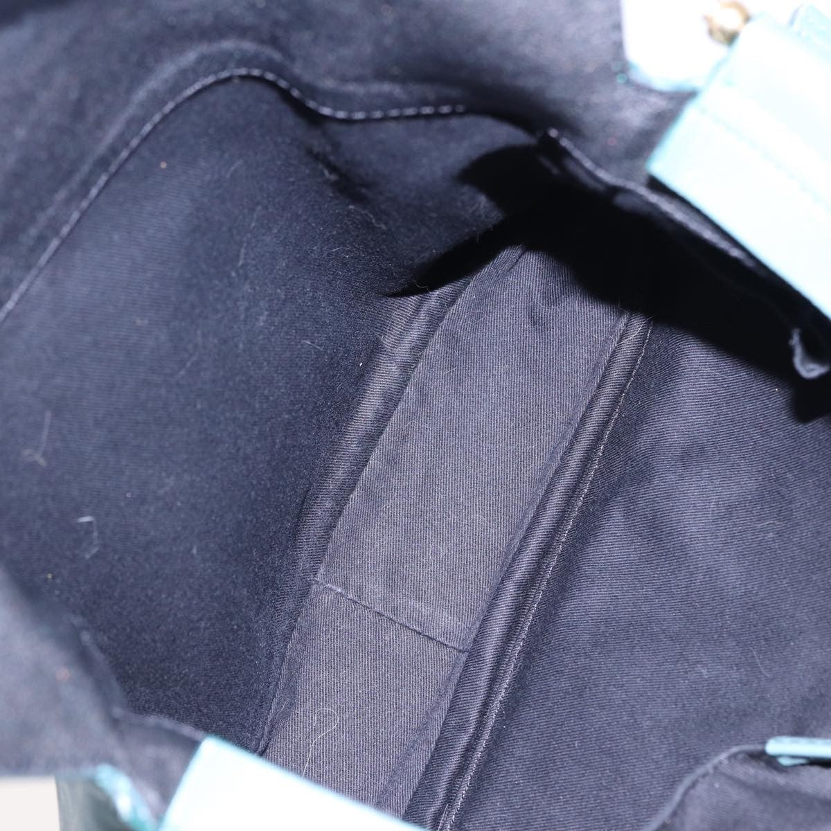 Chloe Vintage Shoulder Bag Leather, TURQUOISE, LEATHER, Shoulder bag