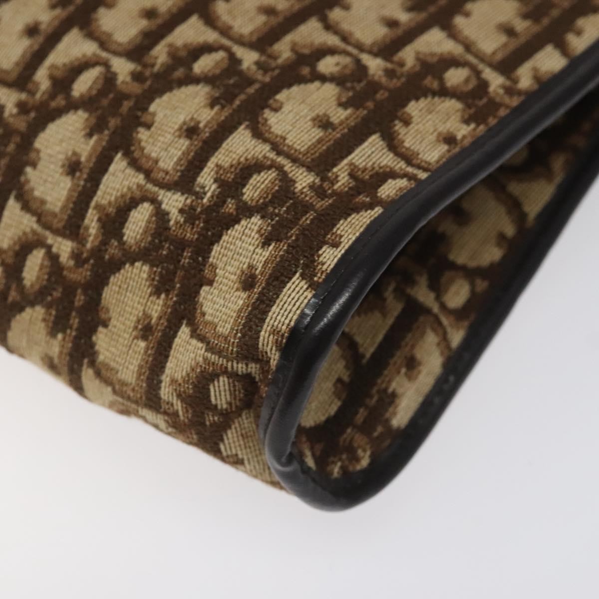 Christian Dior Vintage Trotter Shoulder Bag Canvas, BROWN, CANVAS, Shoulder bag