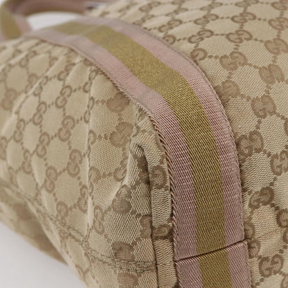 Gucci Original Web Tote GG Canvas, BEIGE, CANVAS, Tote bag