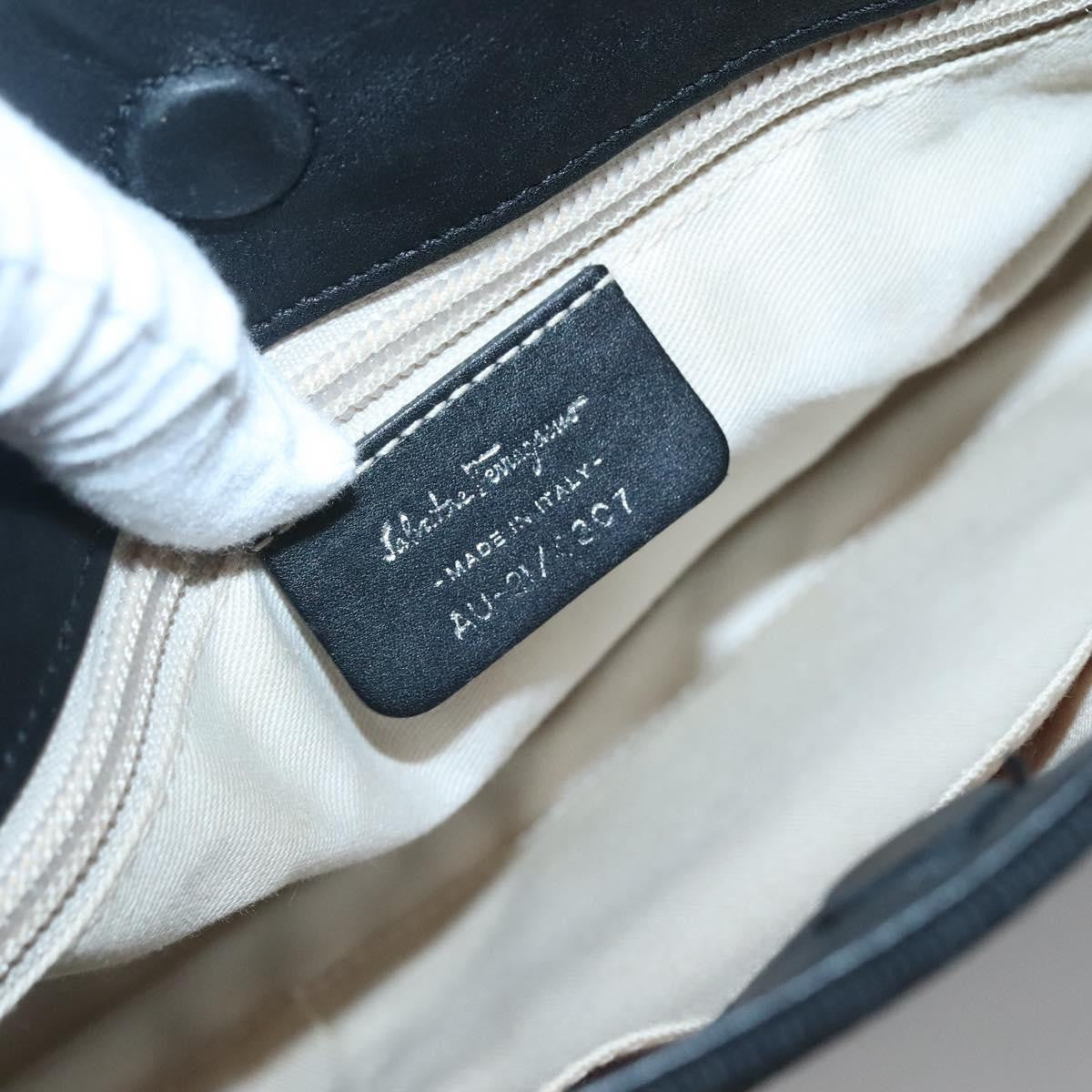 Salvatore Ferragamo Vala tote Canvas, BLACK, CANVAS, Tote bag