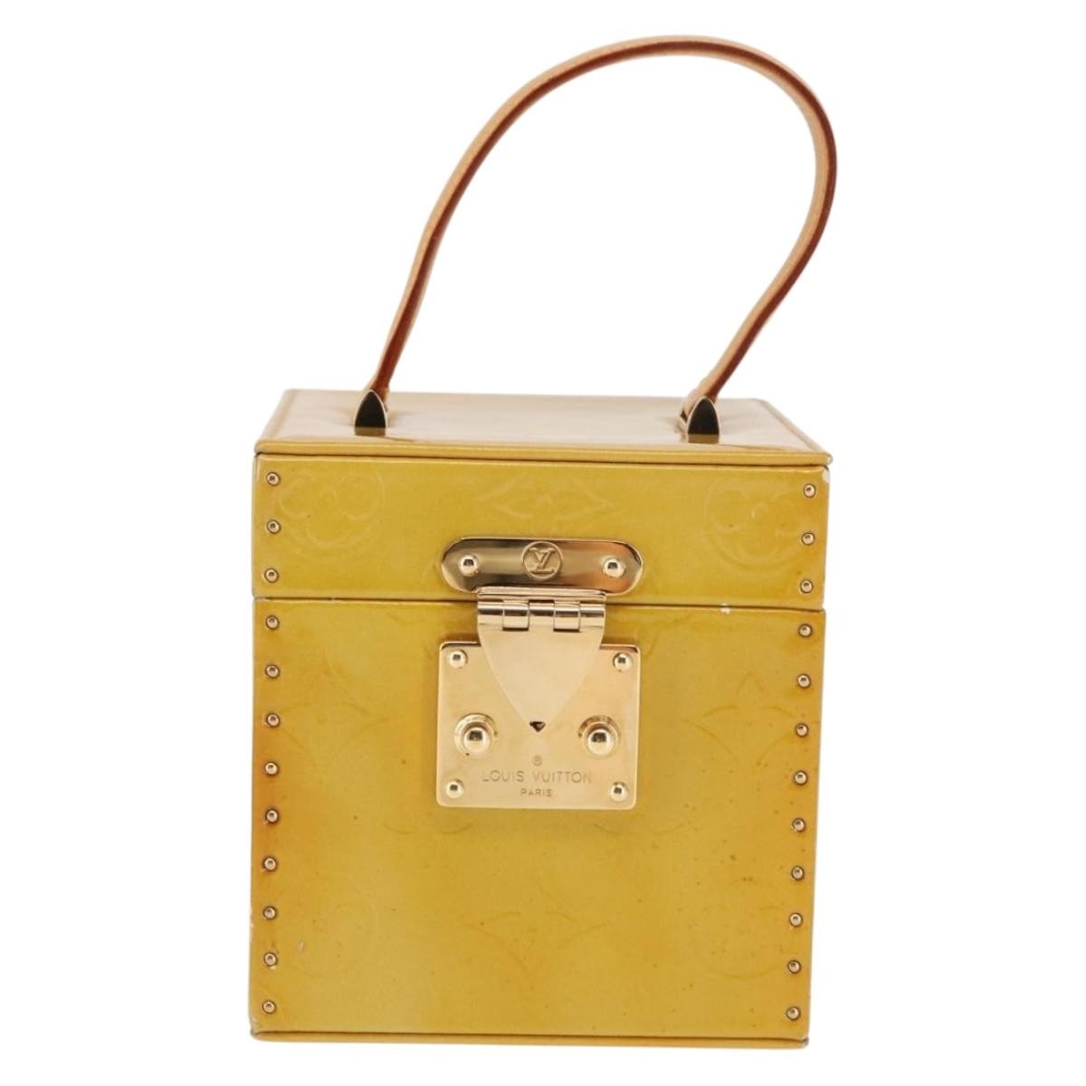 Louis Vuitton Bleecker Box Bag Monogram Vernis, BEIGE, PATENT_LEATHER, Clutche & pouche