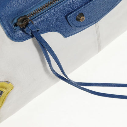 Balenciaga Work Classic Studs Bag Leather, WHITE, LEATHER, Handbag