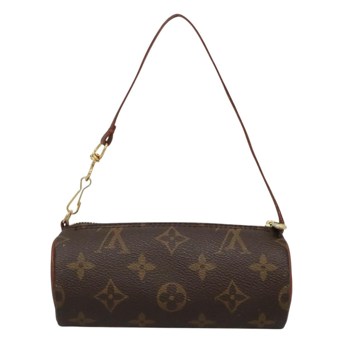 Louis Vuitton Papillon Pochette Monogram Canvas, BROWN, CANVAS, Handbag