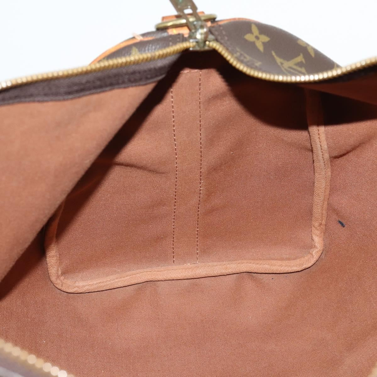 Louis Vuitton Keepall Bag Monogram Canvas, BROWN, CANVAS, Travel bag