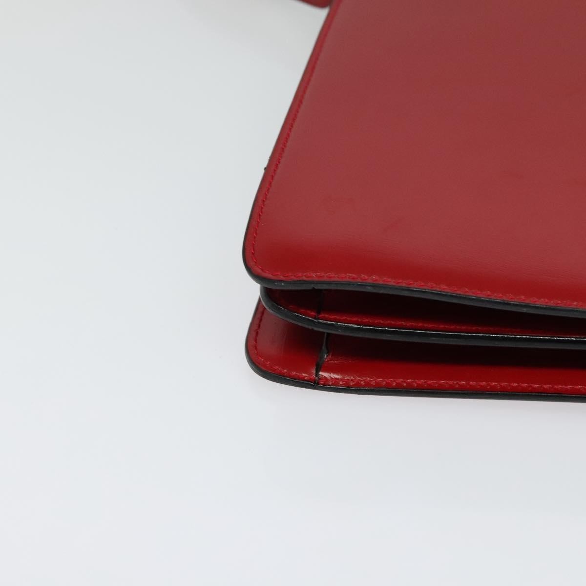 Celine Shoulder Bag Leather, RED, LEATHER, Shoulder bag