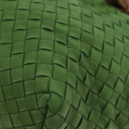 Bottega Veneta Intrecciato Leather, GREEN, LEATHER, Handbag
