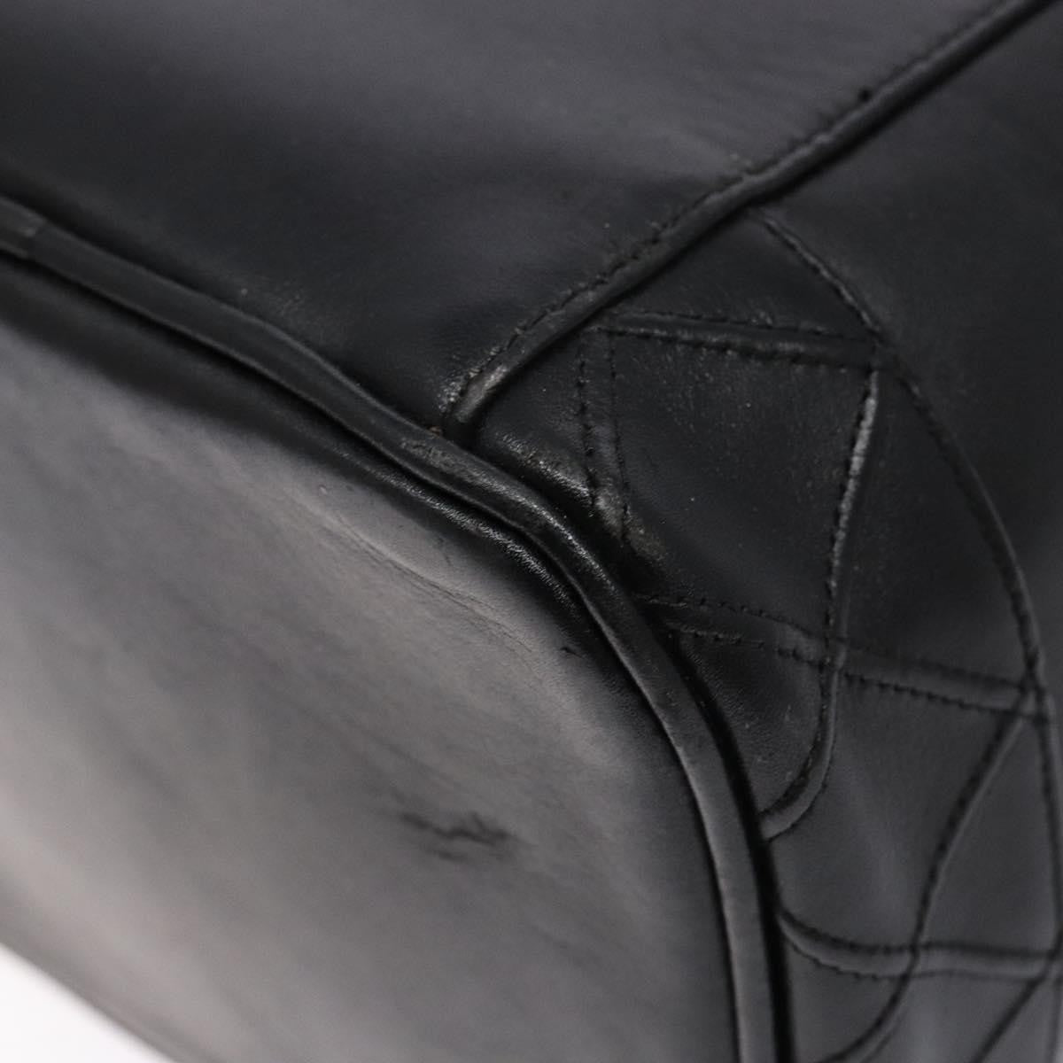 Chanel Vanity pouch Leather, BLACK, LEATHER, Toiletry Case