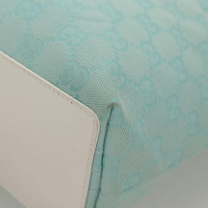 Gucci Vintage Bucket Shopping Tote GG Canvas, BLUE, CANVAS, Tote bag