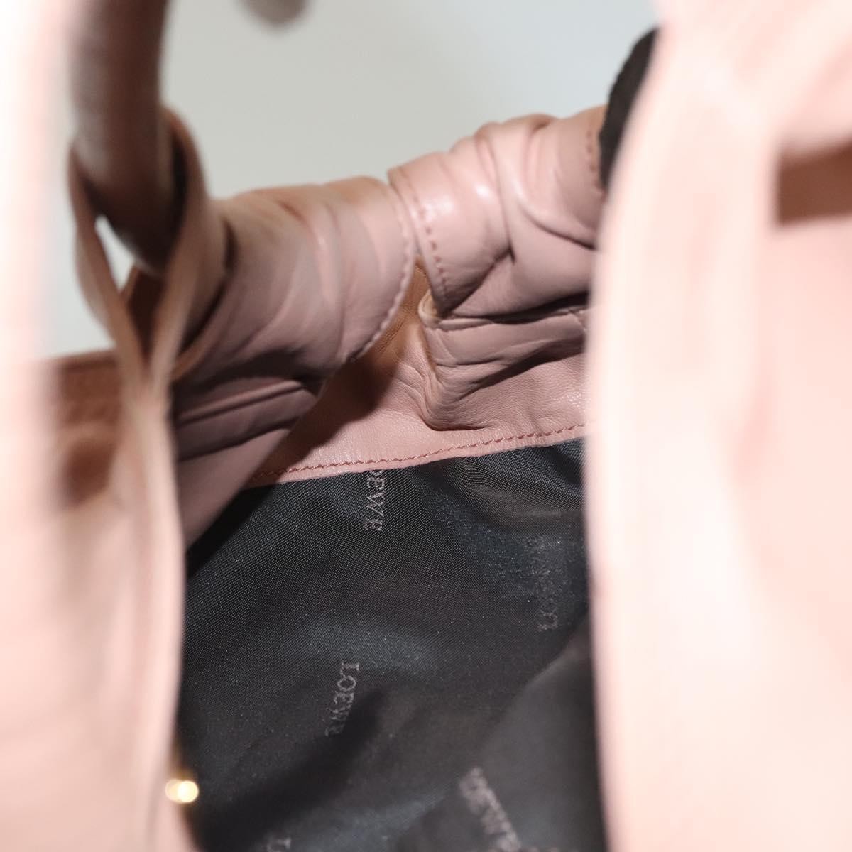 Loewe Anagram Logo Nappa Aire Hand Bag Leather, PINK, LEATHER, Handbag