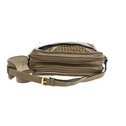 Fendi Camera Case Pattern Zucca, BROWN, CANVAS, Shoulder bag
