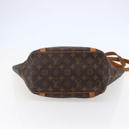 Louis Vuitton Shopping Sac Handbag Monogram Canvas, BROWN, CANVAS, Tote bag