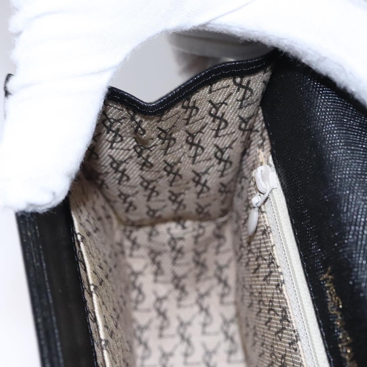 Saint Laurent Vintage Shoulder Bag Leather, BLACK, LEATHER, Shoulder bag