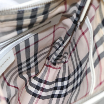 Burberry Vintage Shoulder Bag Leather, WHITE, LEATHER, Shoulder bag