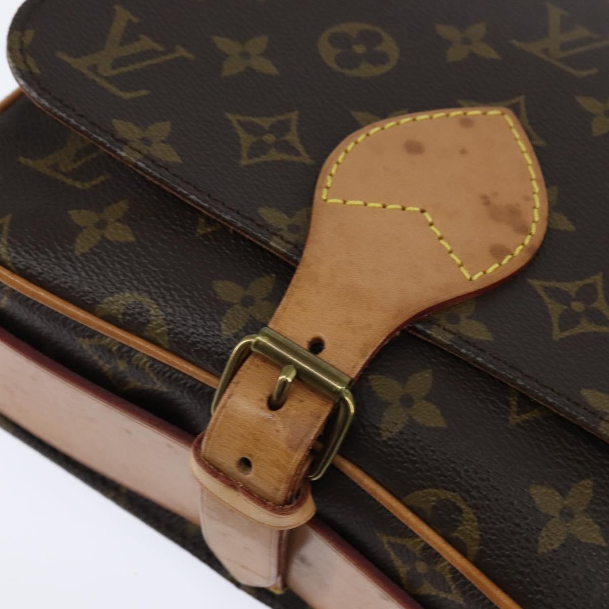 Louis Vuitton Cartouchiere Handbag Monogram Canvas, BROWN, CANVAS, Shoulder bag