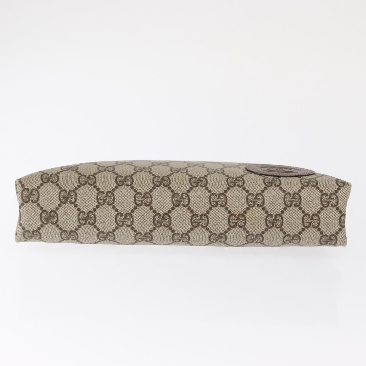 Gucci GG Supreme Clutch bag PVC, BEIGE, PVC, Clutche & pouche