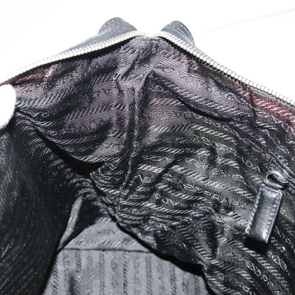 Prada Chain Shoulder Bag Quilted Tessuto, NAVY, NYLON, Shoulder bag