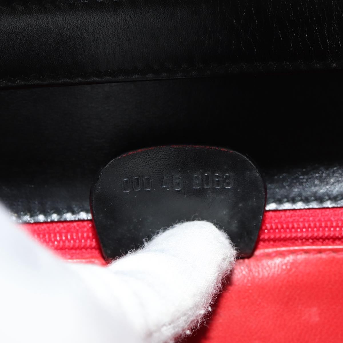 Gucci Vintage Convertible Bamboo Top Handle Bag Leather, BLACK, LEATHER, Handbag