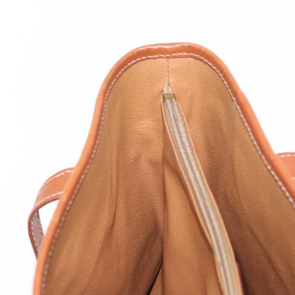 Celine Vintage Macadam Shoulder Bag Canvas and Leather, BROWN, PVC, Shoulder bag