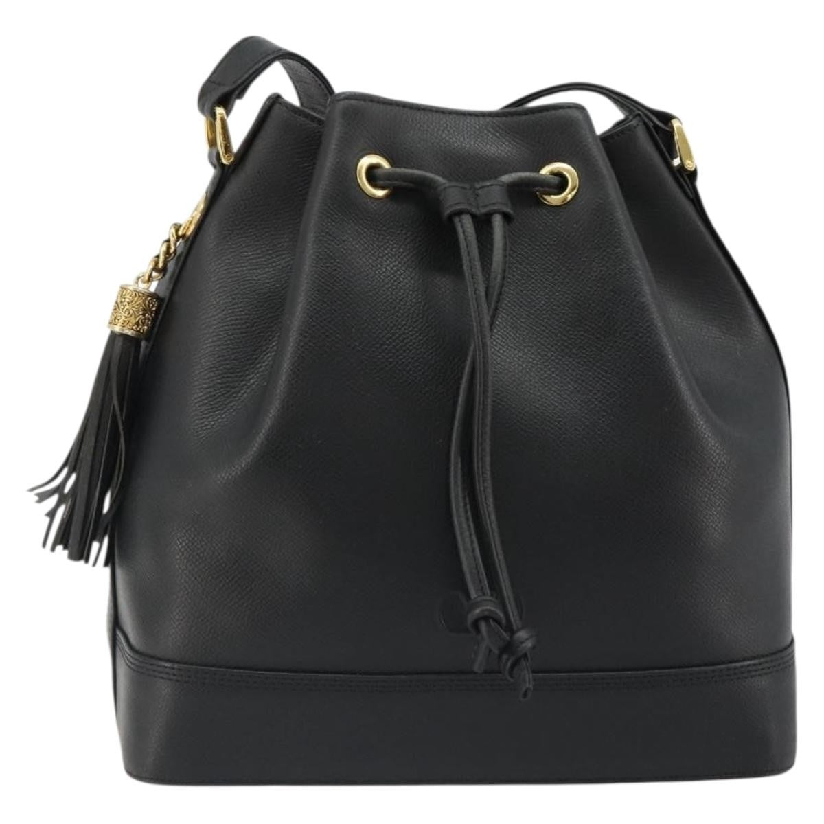 Valentino Garavani Vintage shoulder bag Leather, Black, Leather, Shoulder Bag