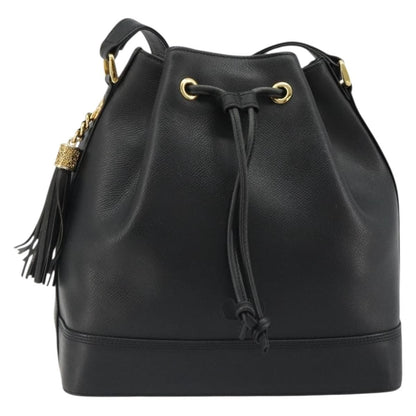 Valentino Garavani Vintage shoulder bag Leather, Black, Leather, Shoulder Bag
