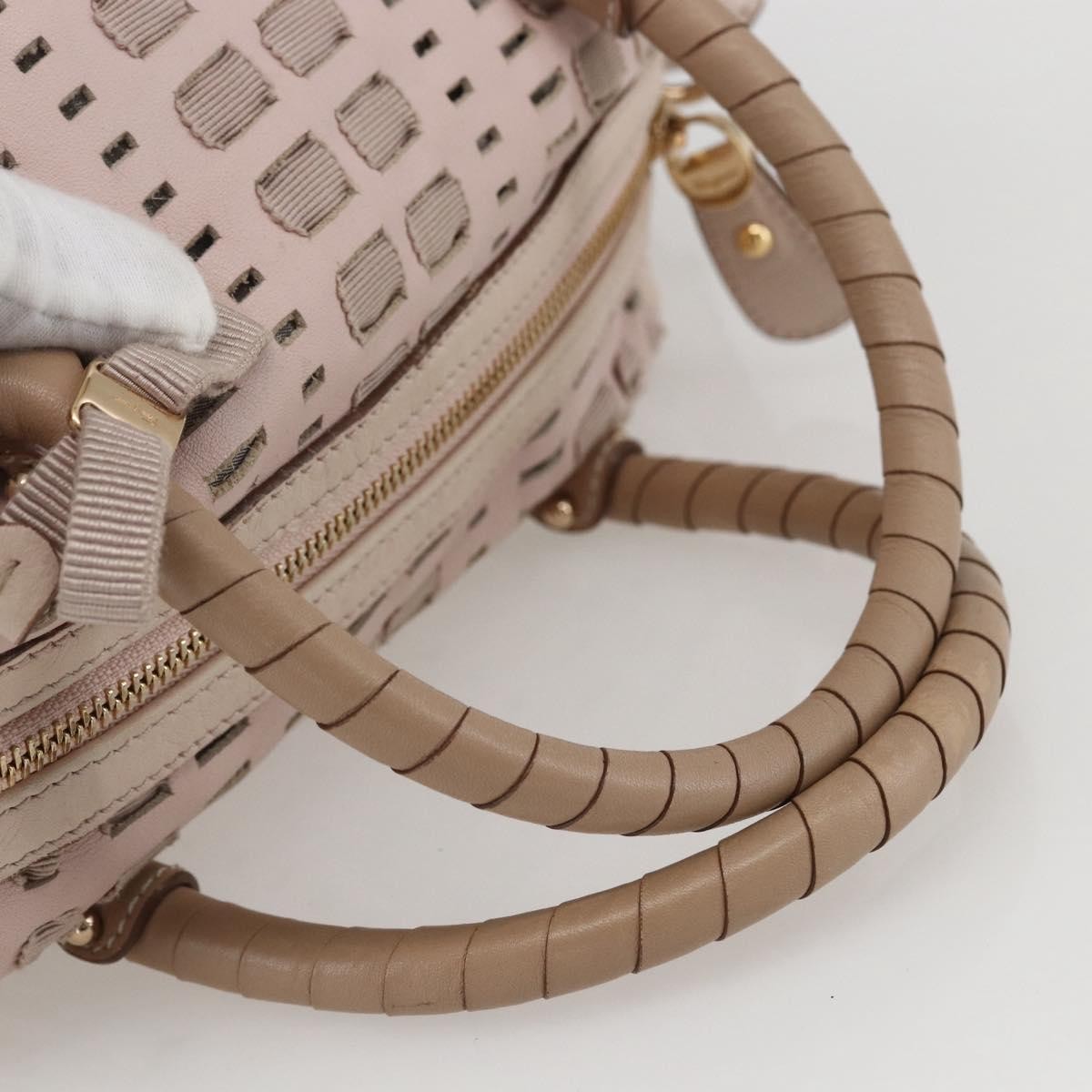 Salvatore Ferragamo Vala Handbag Leather, PINK, LEATHER, Handbag