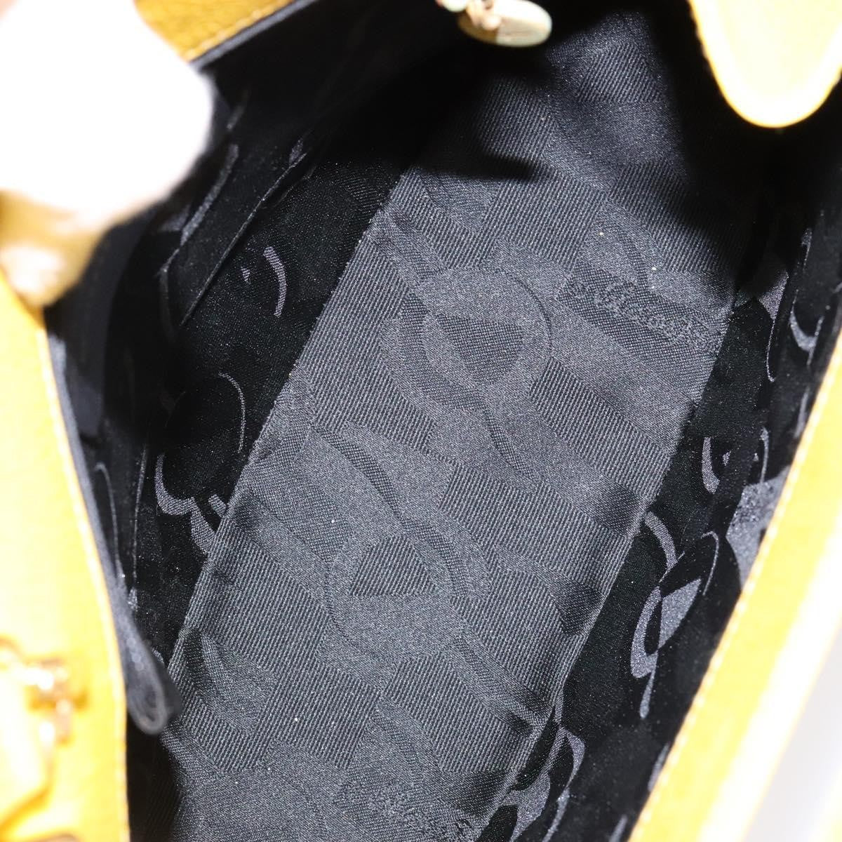 Salvatore Ferragamo Wanda Top Handle Shoulder Bag Leather, YELLOW, LEATHER, Handbag