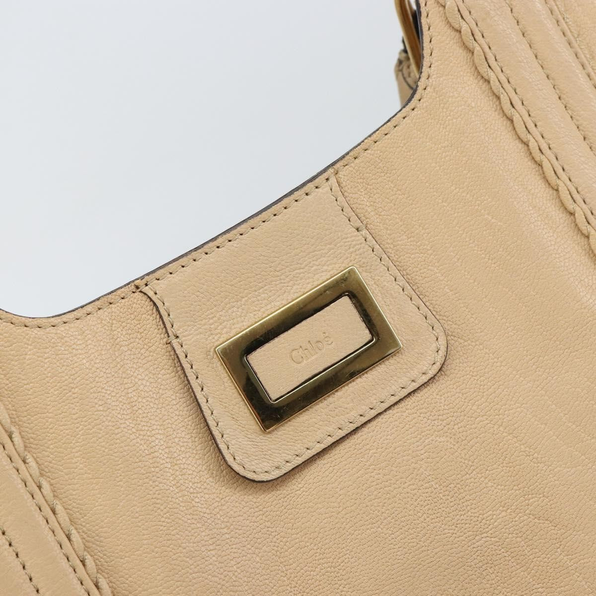 Chloe Vintage Tote bag Leather, BEIGE, LEATHER, Tote bag