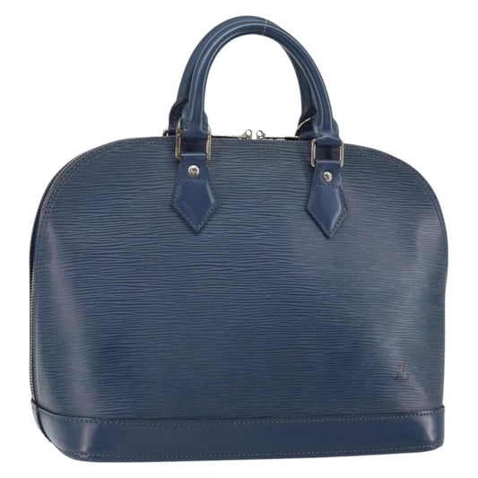 Louis Vuitton Alma Handbag Epi Leather, NAVY, LEATHER, Handbag