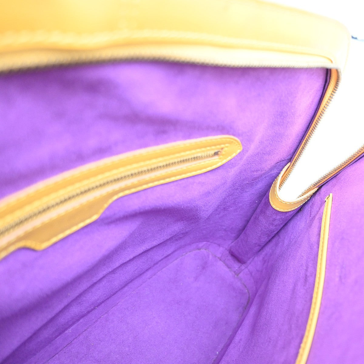 Louis Vuitton Lussac Handbag Epi Leather, YELLOW, LEATHER, Shoulder bag