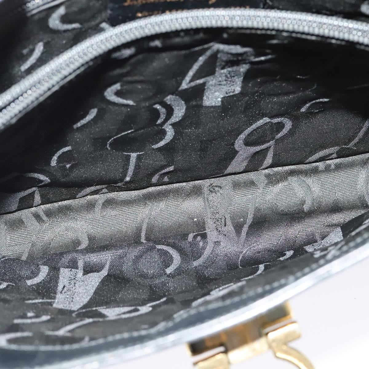 Salvatore Ferragamo Gancini Shoulder Bag Leather, BLACK, LEATHER, Shoulder bag