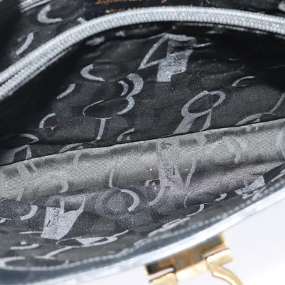 Salvatore Ferragamo Gancini Shoulder Bag Leather, BLACK, LEATHER, Shoulder bag