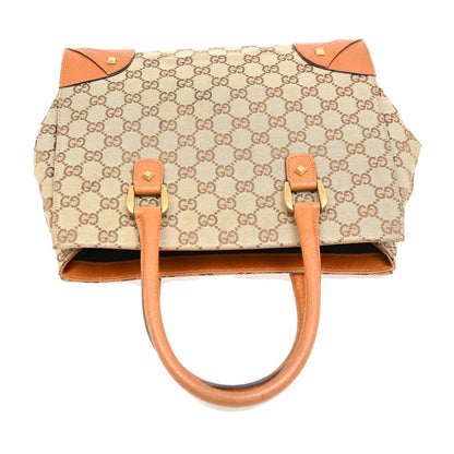 Gucci Nailhead Tote GG Canvas, BEIGE, CANVAS, Tote bag