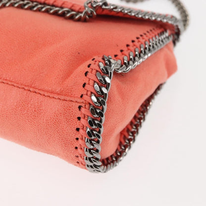 Stella McCartney Falabella Fold Over Crossbody Bag Suede, ORANGE, SUEDE, Shoulder bag