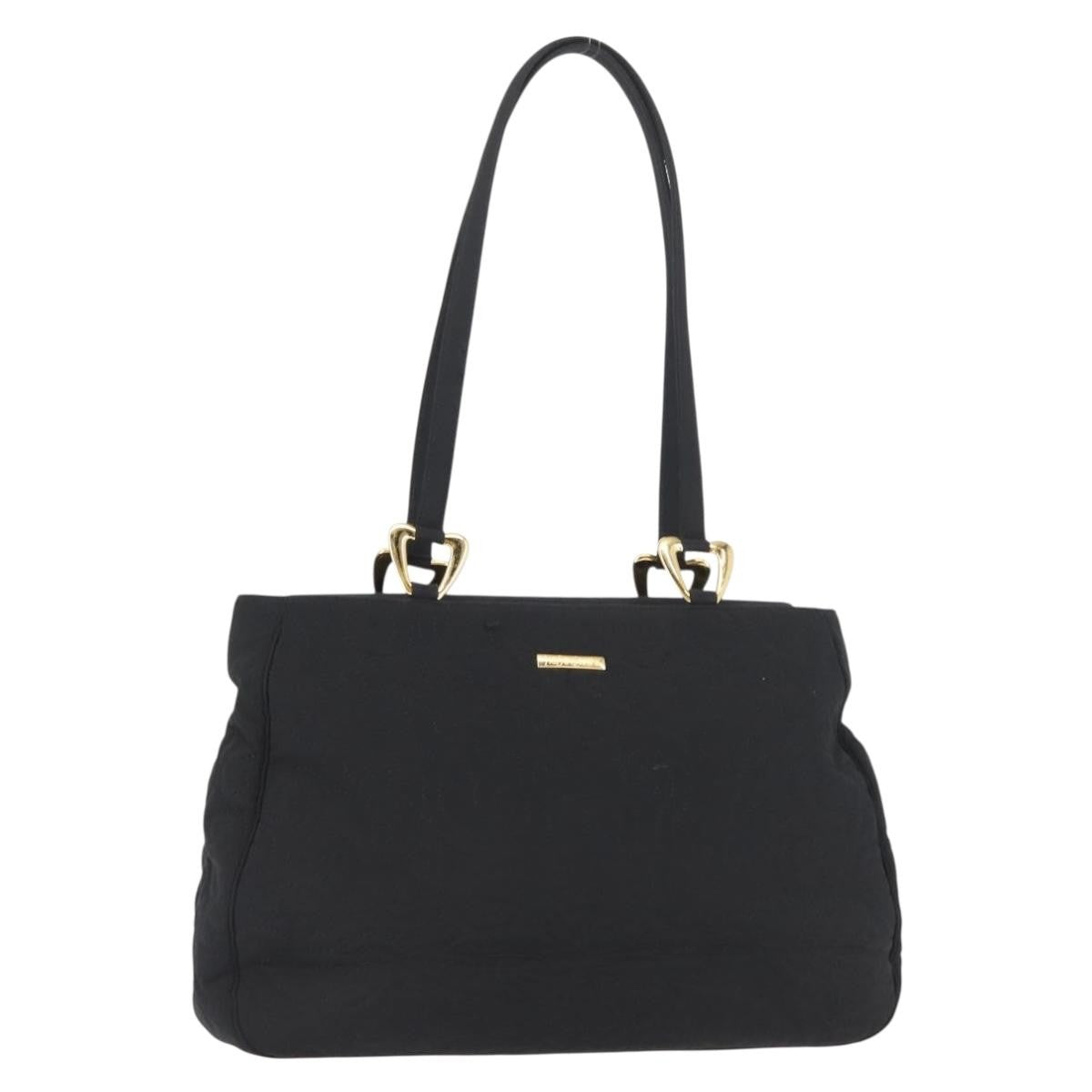 Saint Laurent Vintage Shoulder Bag Nylon, BLACK, NYLON, Tote bag
