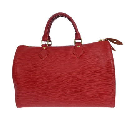 Louis Vuitton Speedy Handbag Epi Leather, Red, Leather, Handbag