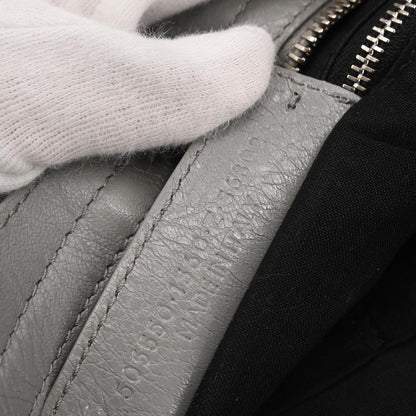 Balenciaga City Classic Studs Bag Leather, GRAY, LEATHER, Handbag