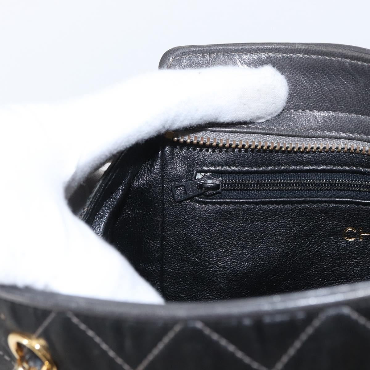 Chanel Vintage Shoulder Bag Satin, GRAY, SATIN, Shoulder bag