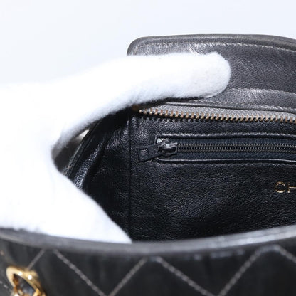 Chanel Vintage Shoulder Bag Satin, GRAY, SATIN, Shoulder bag