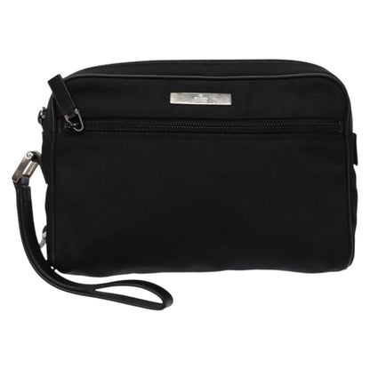 Gucci Pochette Nylon, BLACK, NYLON, Clutche & pouche