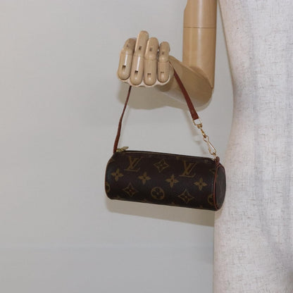 Louis Vuitton Papillon Pochette Monogram Canvas, BROWN, CANVAS, Handbag