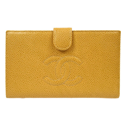 Chanel Timeless CC French Wallet Caviar, BEIGE, LEATHER, Wallets