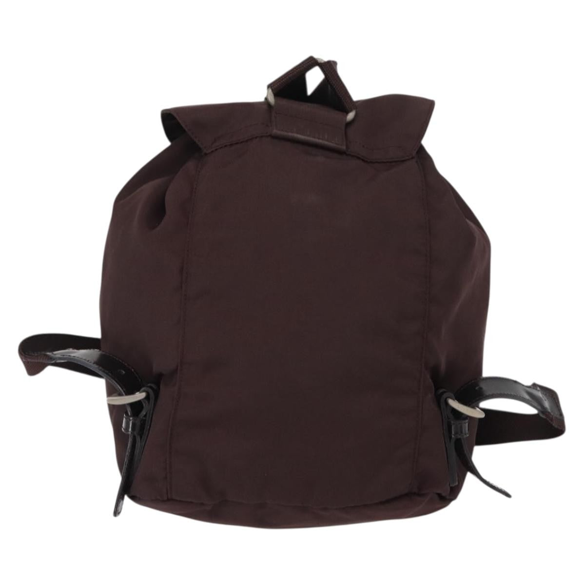 Prada Front Pocket Backpack Tessuto, BROWN, NYLON, Backpack