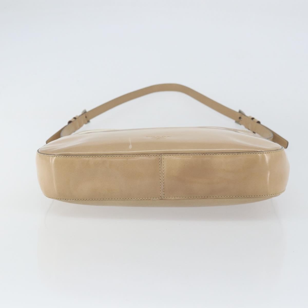 Prada Vintage Shoulder Bag Patent leather, BEIGE, PATENT_LEATHER, Shoulder bag