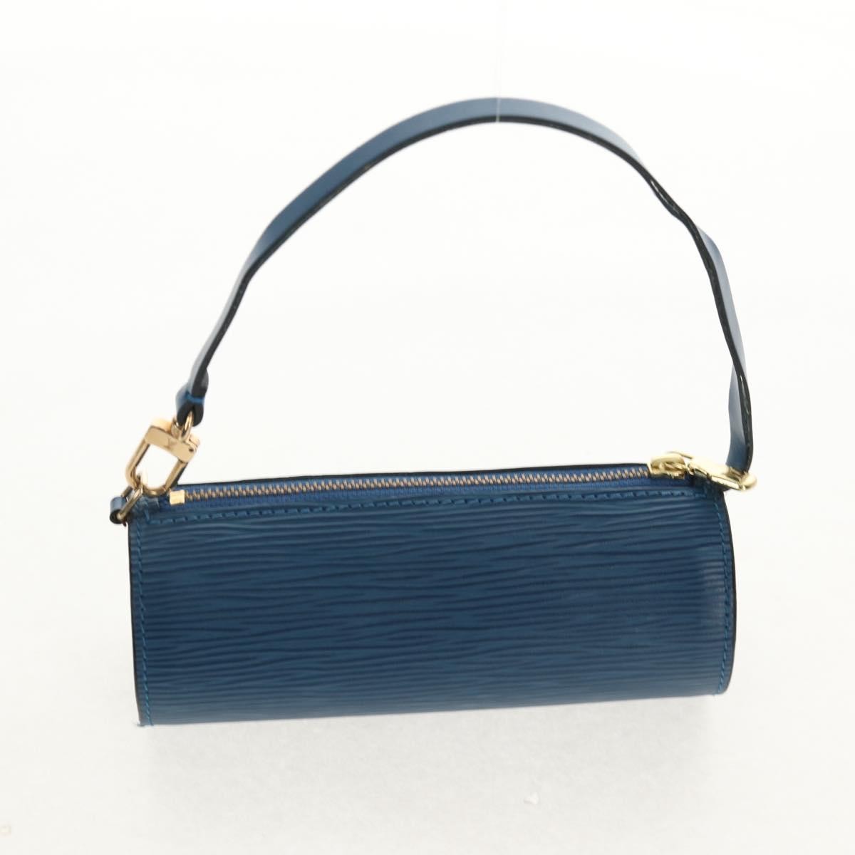 Louis Vuitton Soufflot Handbag Epi Leather, BLUE, LEATHER, Handbag