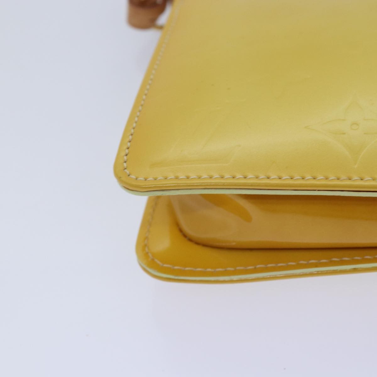 Louis Vuitton Lexington Pochette Monogram Vernis, YELLOW, PATENT_LEATHER, Clutche & pouche
