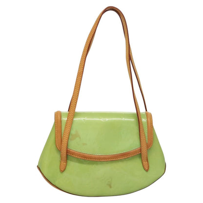 Louis Vuitton Biscayne Bay Handbag Monogram Vernis, GREEN, PATENT_LEATHER, Handbag