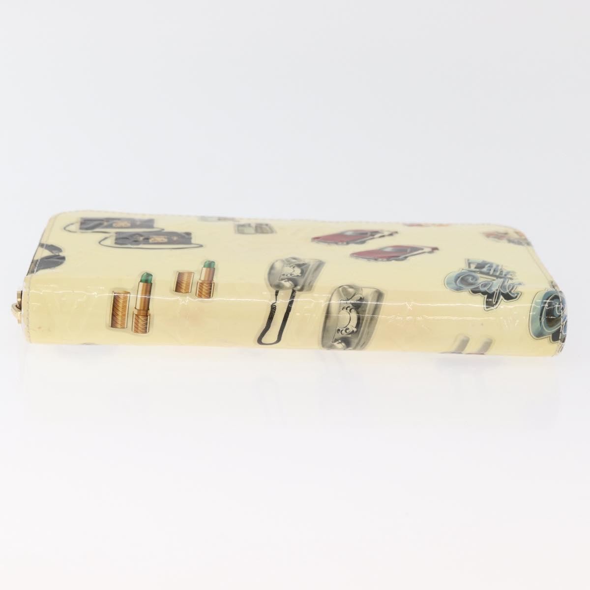 Louis Vuitton Nicolas Ghesquière Zippy Wallet Patent Monogram, White, Patent Leather, Wallet